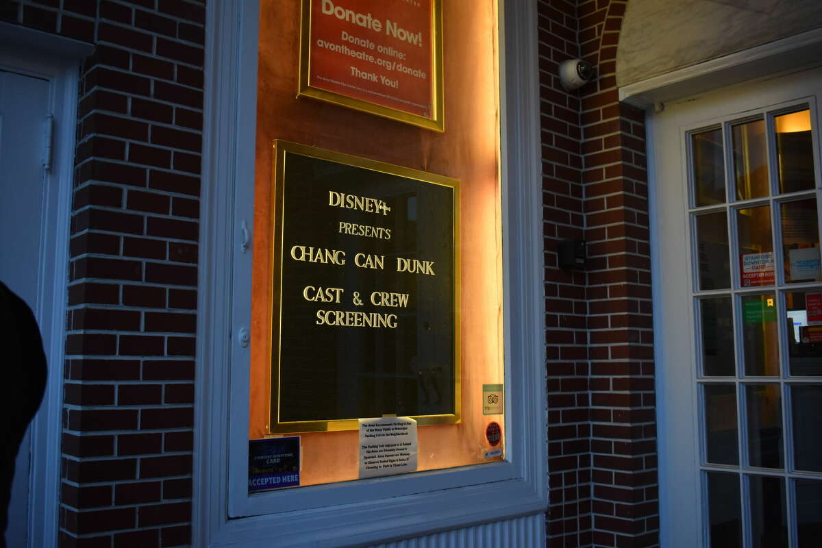 Connecticut residents' who were involved in Disney's 'Chang Can Dunk' attended a private screening of the film at Stamford's Avon Theater.