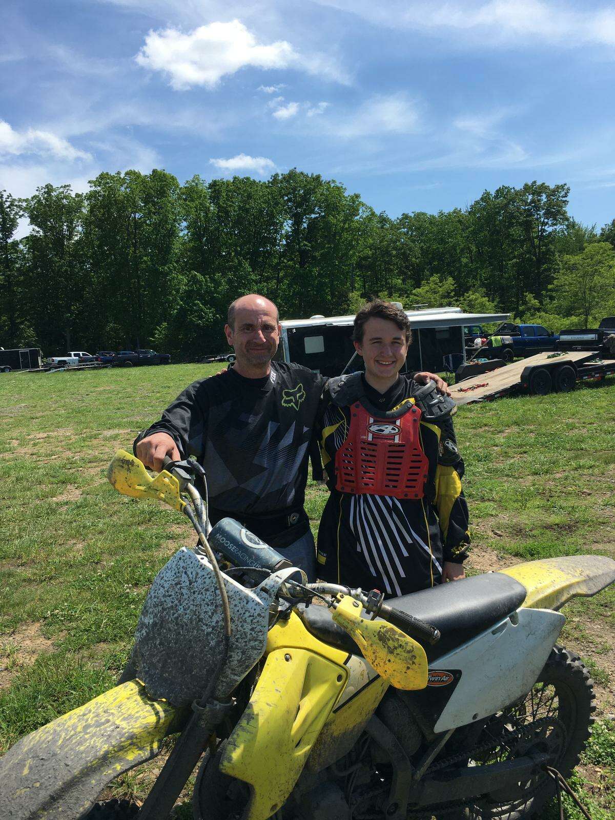 Frank McCarty loves to ride dirt bikes with his son, and enjoys axe-throwing.