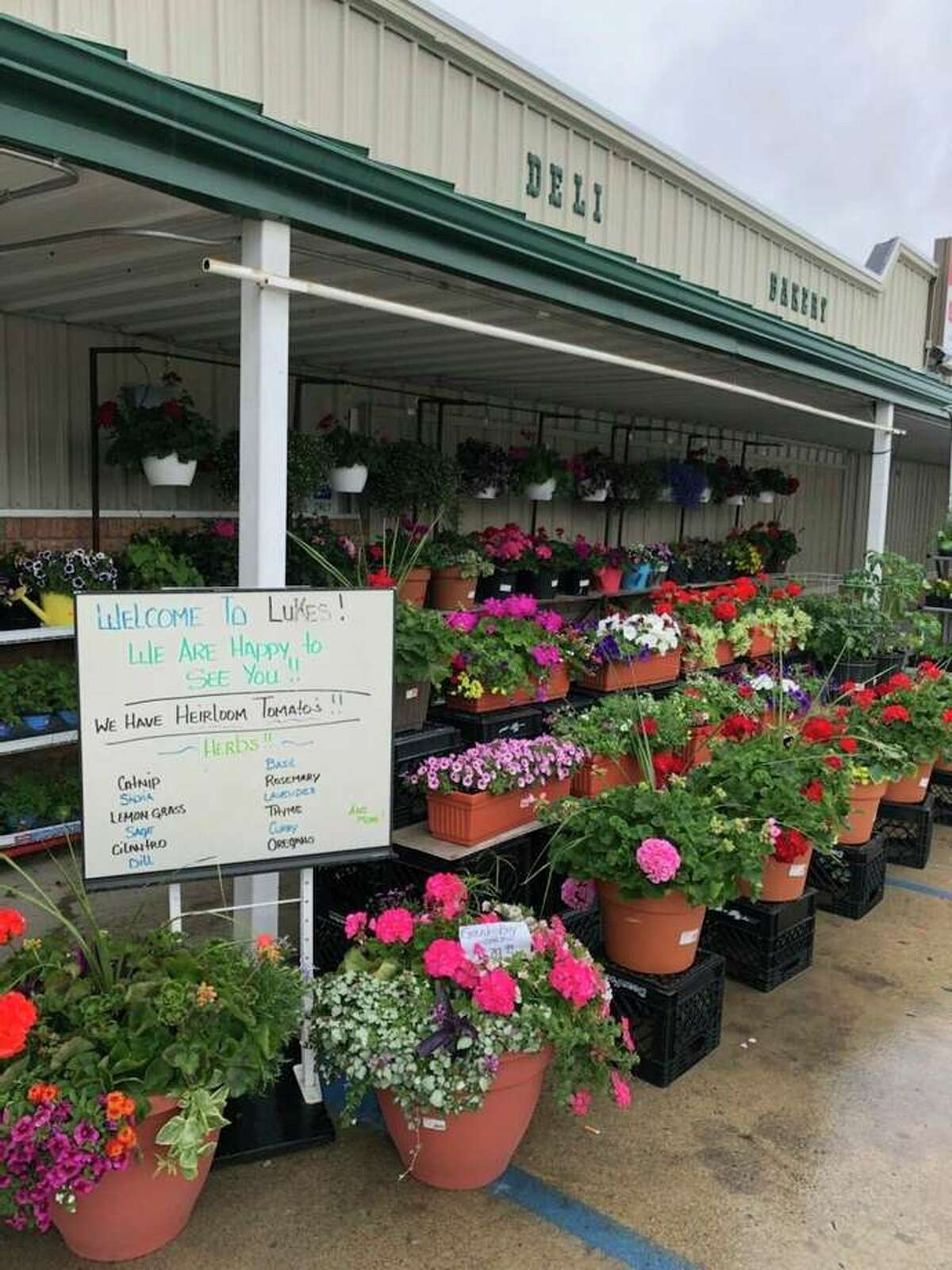 Part of the success of Luke’s Market is adapting to meeting customers’ needs with quality meat, products, and seasonal specials. In the spring and summer, a gardening center is added to the store’s offerings.