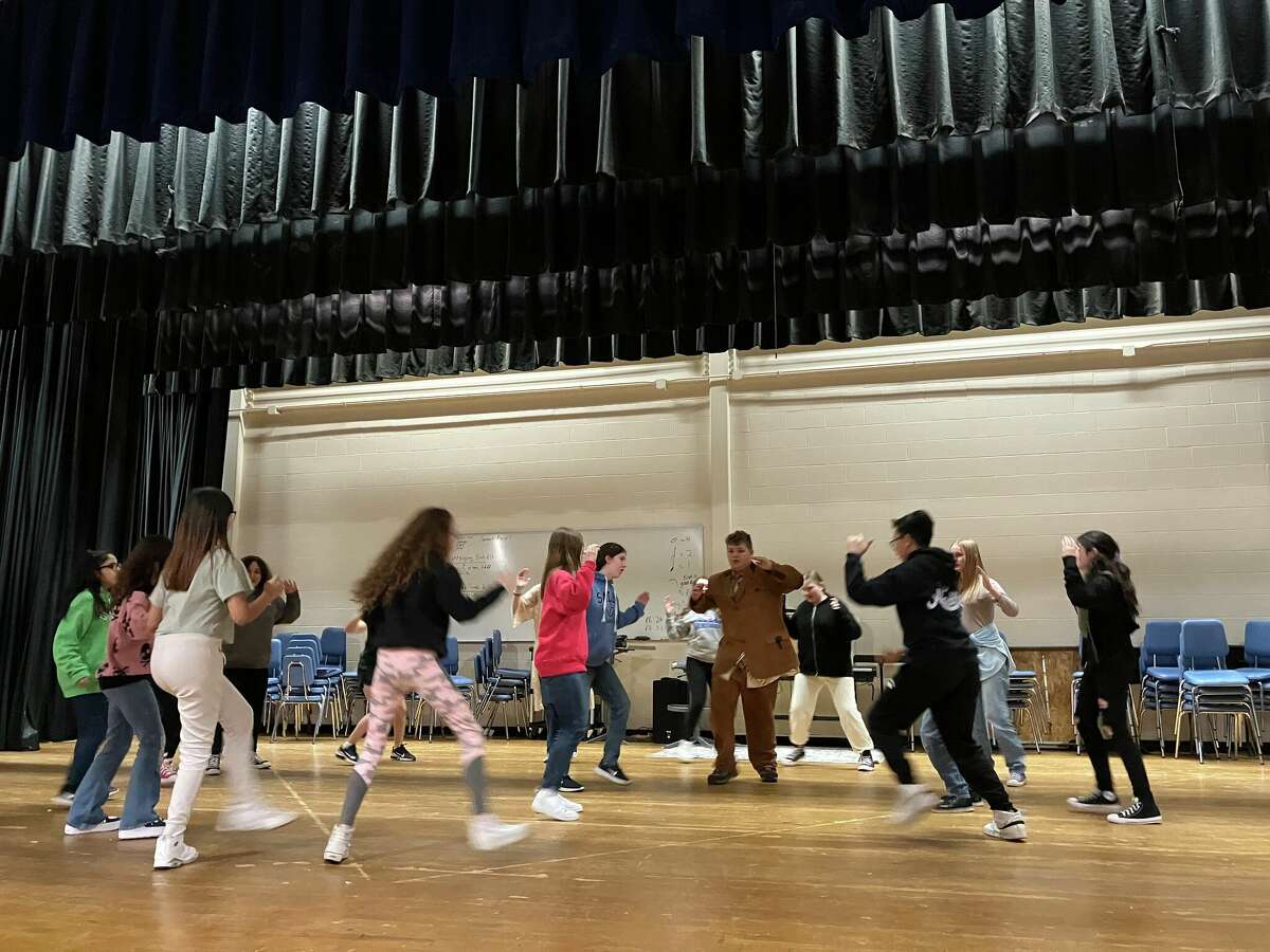 Students rehearse for 'Fiddler on the Roof Jr.' which will be presented March 16-18 by the Torrington High School Drama Club. Tickets are now available. 