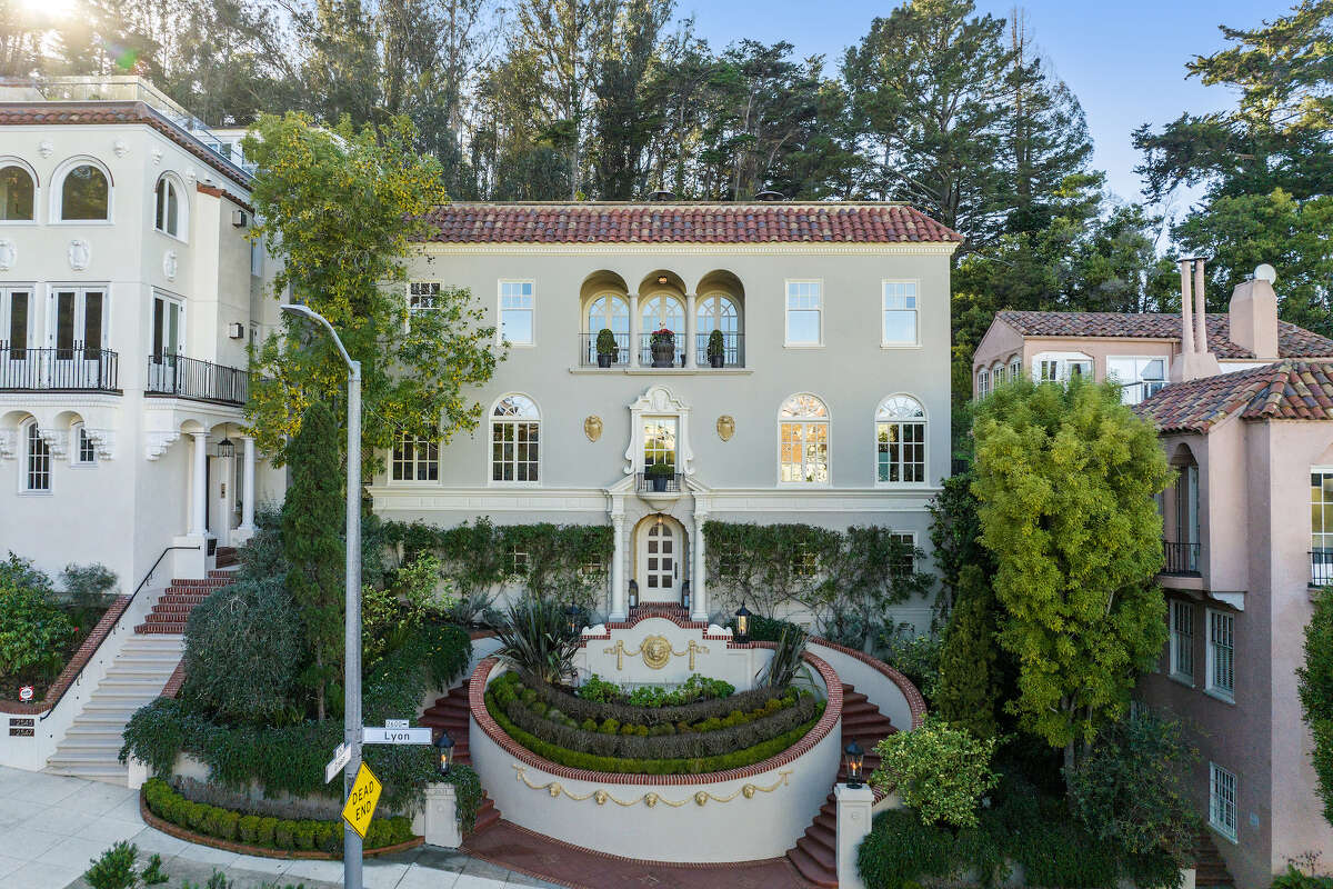 This 100-year-old home at 2601 Lyon St. in San Francisco, once a setting for the movie "The Princess Diaries" and formerly owned by Bob Lurie, is for sale for $9 million.