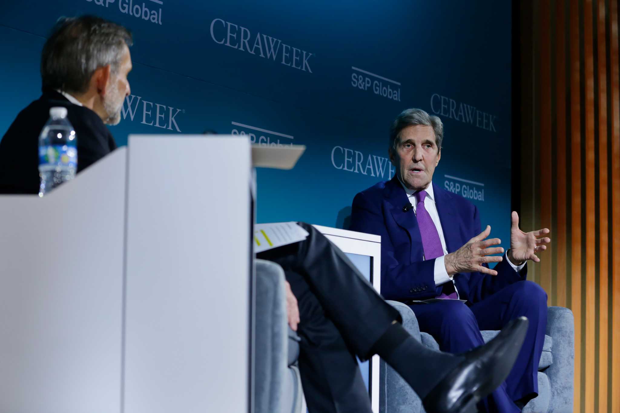 CERAWeek opens with John Kerry issuing a call to fight climate change