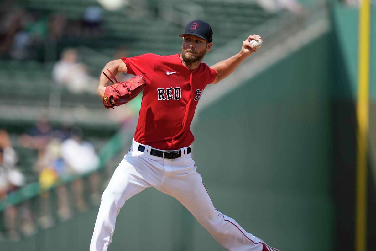 Boston Red Sox pitcher Chris Sale pitches 2 scoreless innings in