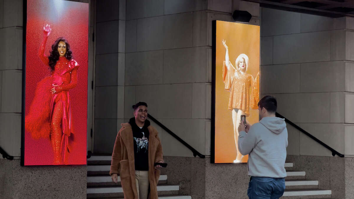 The local arts performances take place on digital video screens installed on the exterior of the building in  spring 2021 to compliment the projection wall added to the foyer in 2019. They will be screened on show nights throughout the 2023 season. 