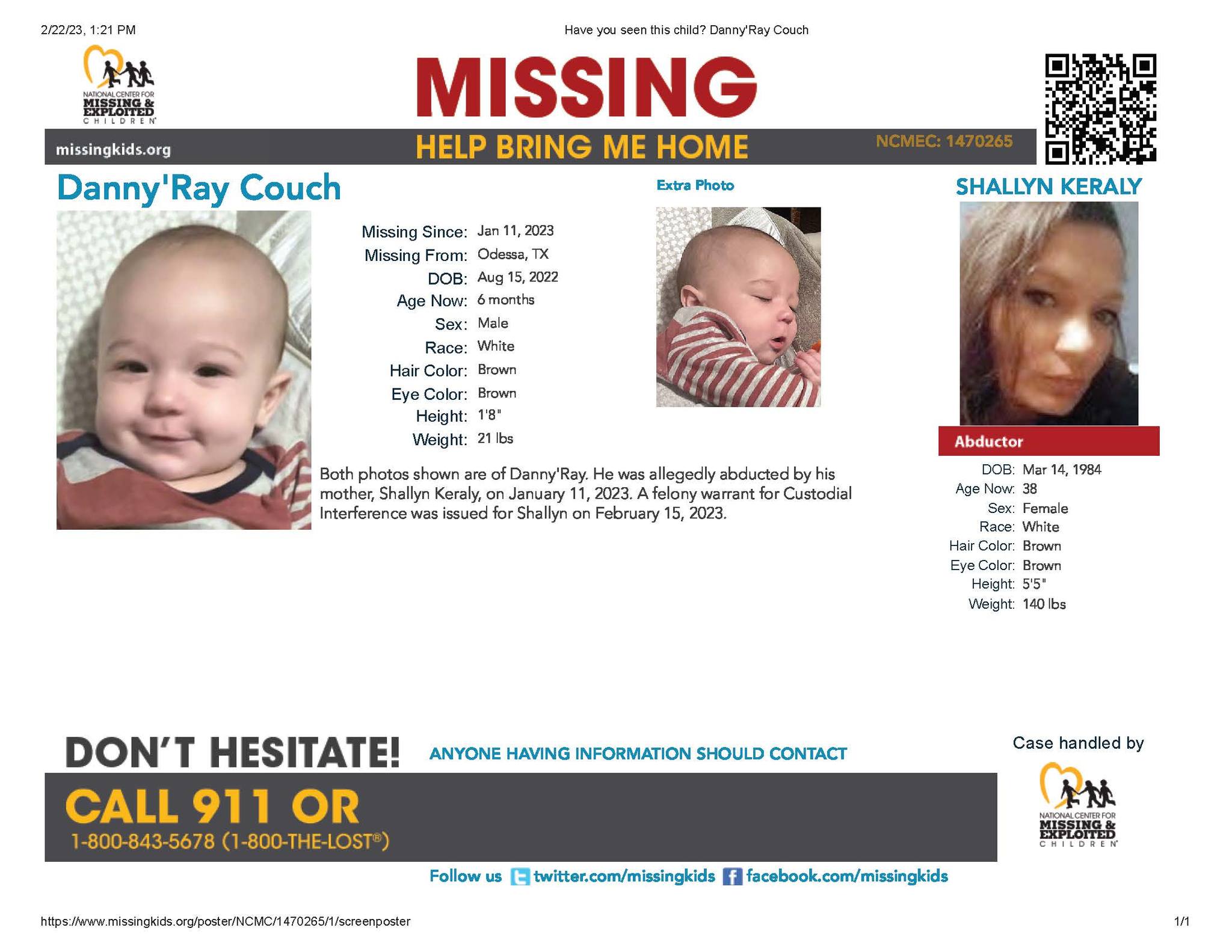 Missing Baby: A Community'S Heartbreak! - xbtj1t1