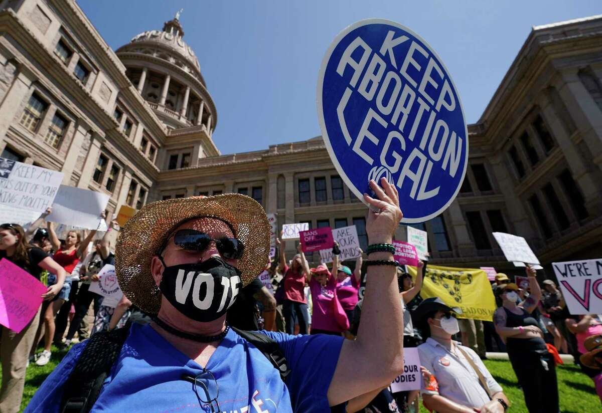 FILE - Abortion rights demonstrators attend a rally at the Texas state Capitol in Austin, Texas, May 14, 2022. On Monday, March 6, 2023, five women sued Texas over its abortion ban — saying they were denied abortions even when pregnancy endangered their lives — in the latest legal fight back against state restrictions after the U.S. Supreme Court struck down Roe v. Wade.