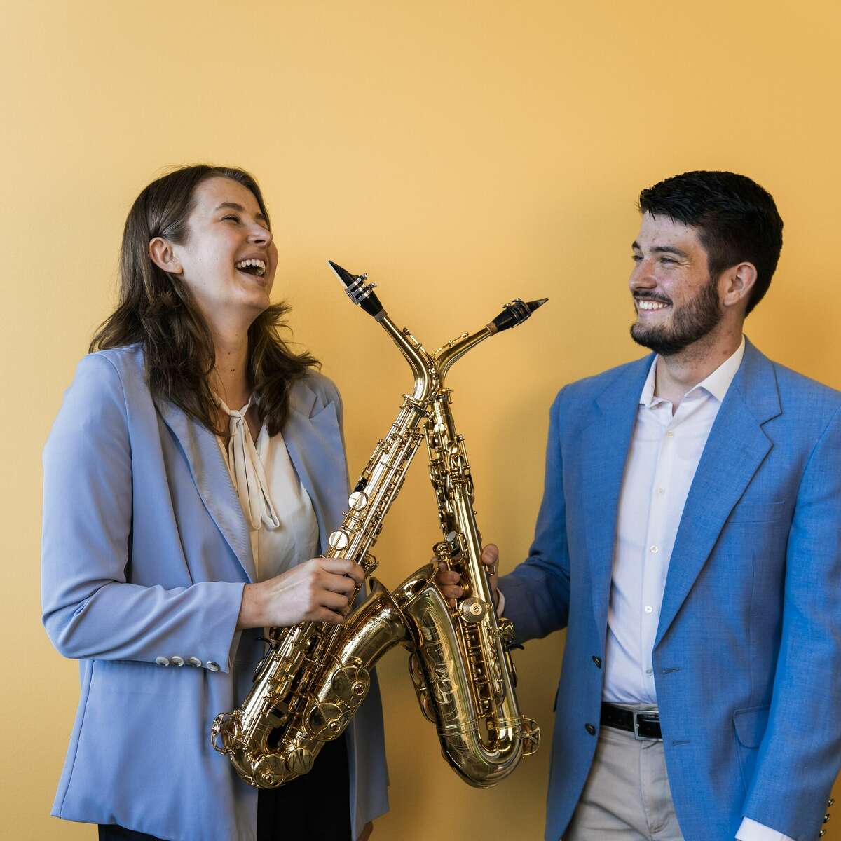 SiP Duo (Saxophone in Progress) features Jacob Nance and Natalia Warthen, MSU musicians playing a concert in Big Rapids this Sunday.