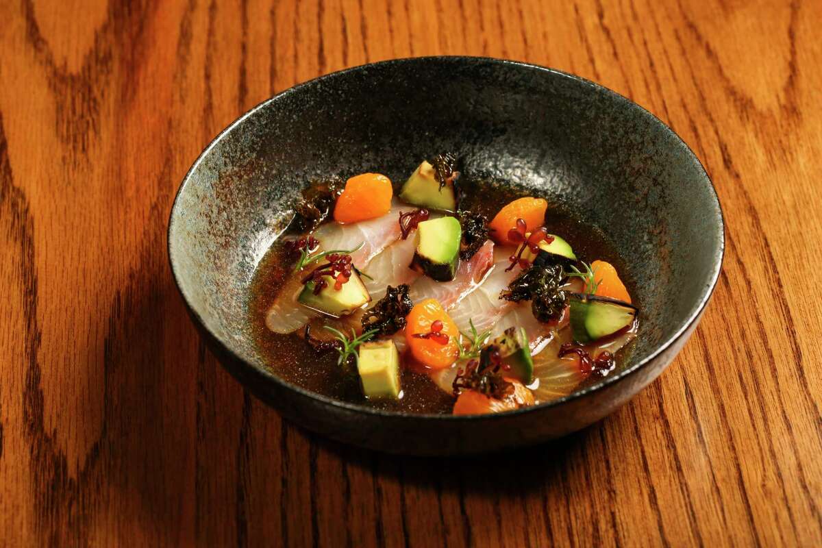 Kampachi crudo is complex and full of texture at Piglet & Co. 