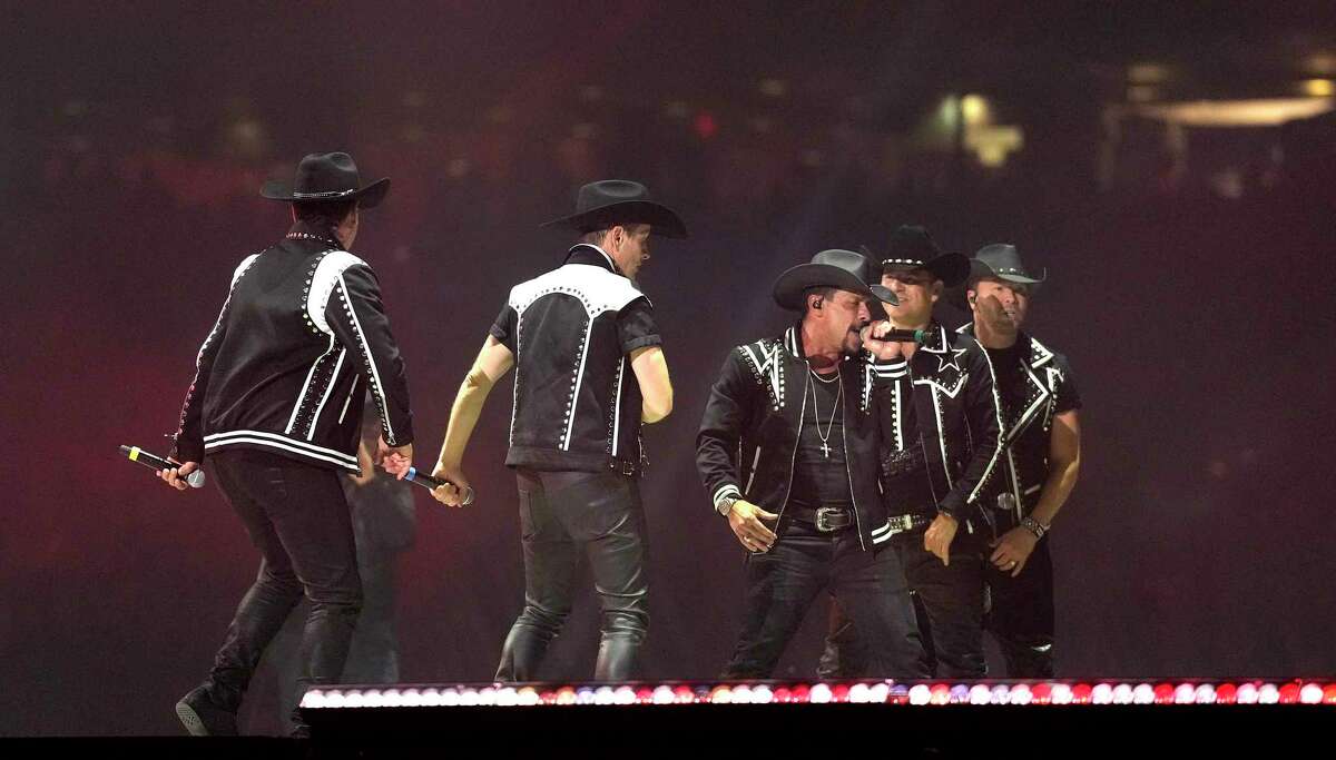 New Kids on the Block performs in concert during Rodeo Houston at the Houston Livestock Show and Rodeo at NRG Stadium on Tuesday, March 7, 2023 in Houston.