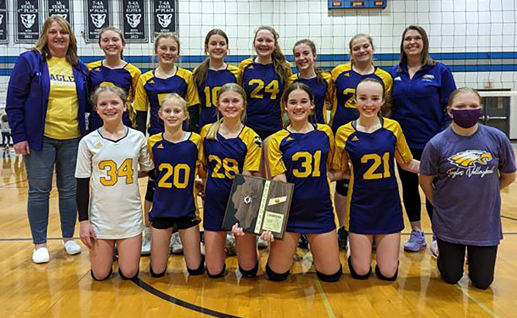 Trimpe 7th graders heading for IESA State Volleyball Tourney
