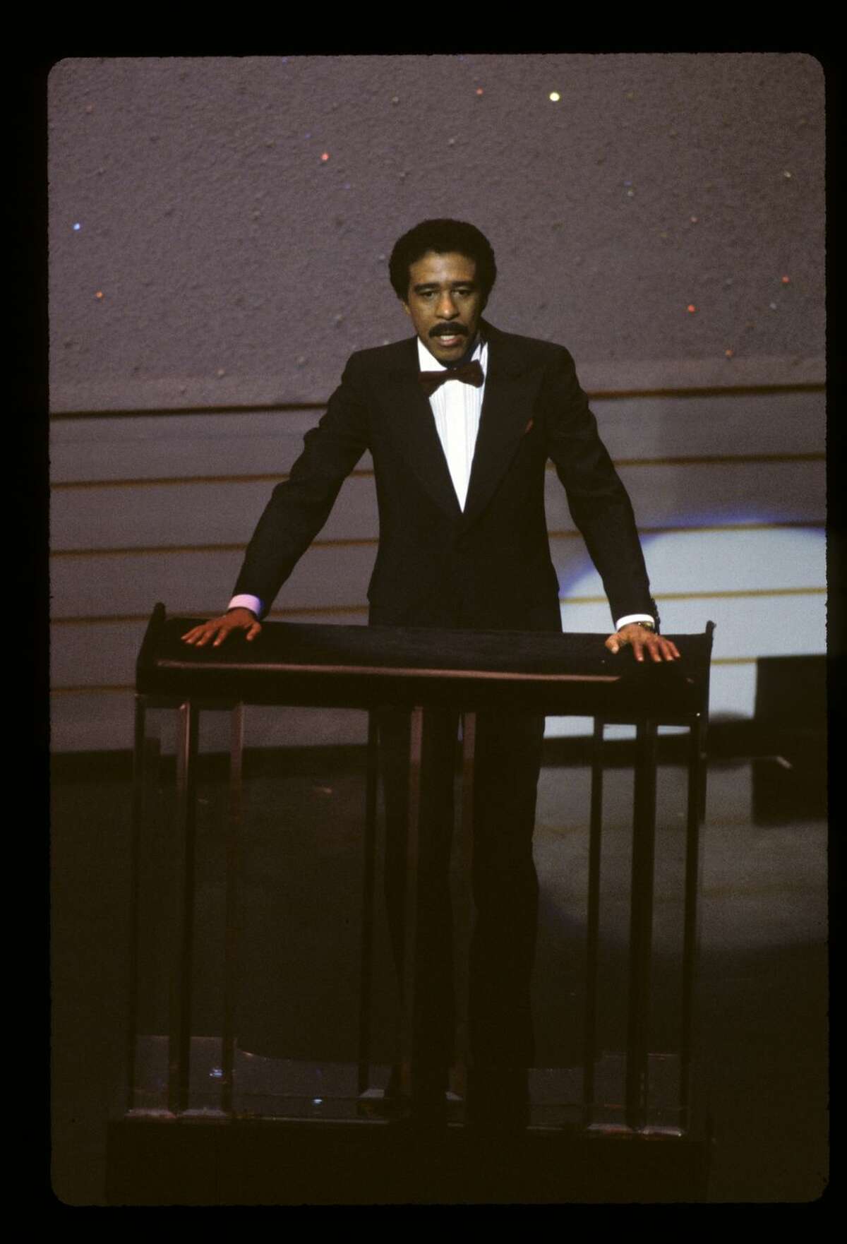 Richard Pryor during one of his two stints hosting the Academy Awards. That's two more than the number of Oscar nominations the actor, writer, director and arguably greatest comedian of all time amassed during his lifetime.