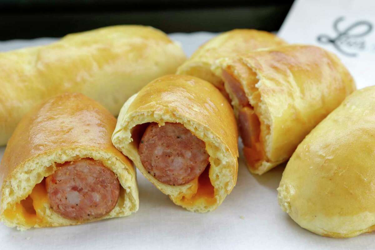 Everyday Breafast Kolaches of Sausage and Cheese and Ham and Cheese are displayed at Lee's Fried Chicken and Donuts, 601 Heights, on Thursday, October 8, 2015, in Houston.