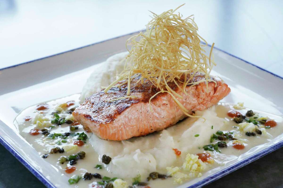 Ora King salmon is displayed at Star Fish, 191 Heights Blvd., Thursday, Nov. 9, 2017, in Houston.