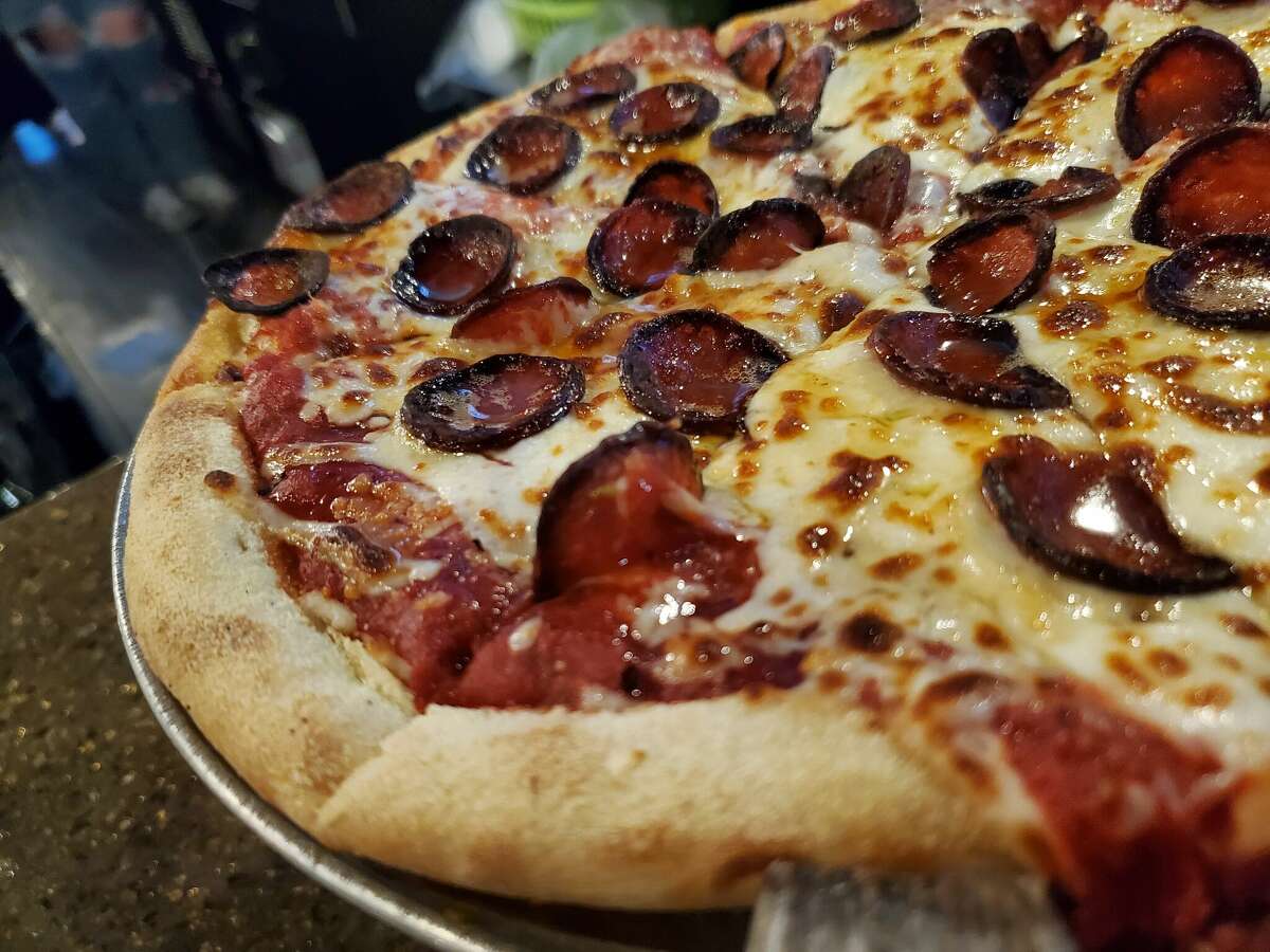 Honey & pepperoni pizza at Vin Trofeo's in Mount Pleasant.