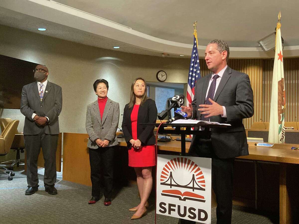San Francisco Unified School District Superintendent Matt Wayne (right) said in a statement that the district had failed to file critical tax information to state officials, which could cause a range of issues for teachers and other district employees. 