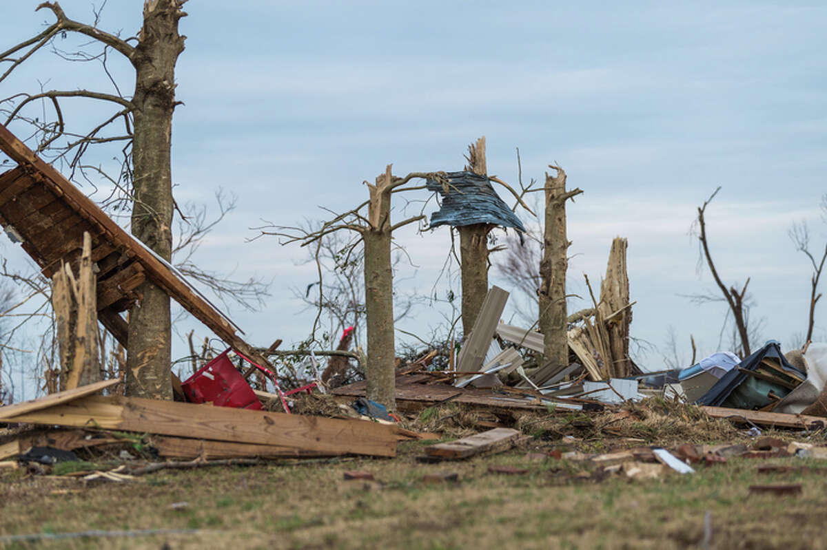 The Kentucky town of Mayfield was heavily damaged and multiple people died in a December 2021 tornado. Volunteers from a Jacksonville church are spending a week there in May to help with the ongoing rebuilding process.