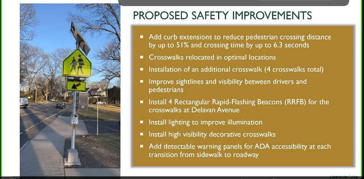 The town's Department of Public Works, which is seeking to make safety upgrades on Delavan Avenue at Chestnut Street and Veterans Way.  