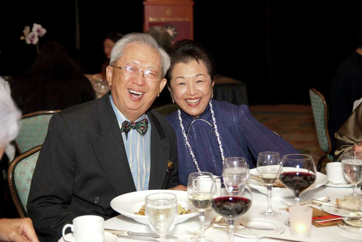 Former San Francisco Supervisor Tom Hsieh with wife, Jeanette, at a gala. 