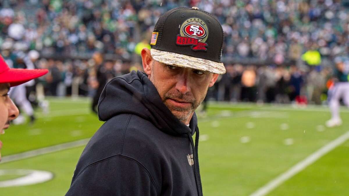 It's time for 49ers coach Kyle Shanahan, pictured here in January, to get real about his quarterback situation.