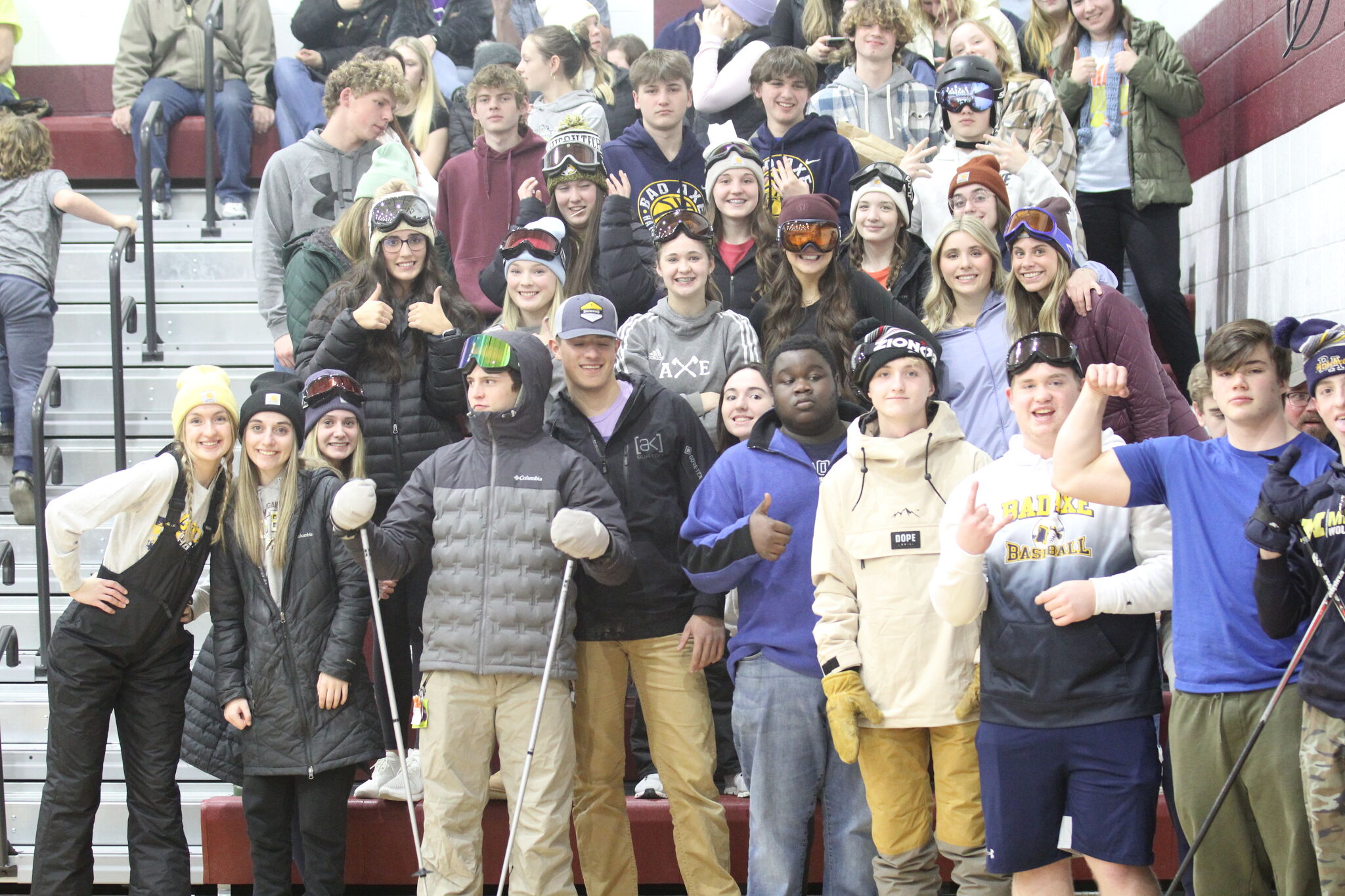 The Upper Thumb student sections from this winter season