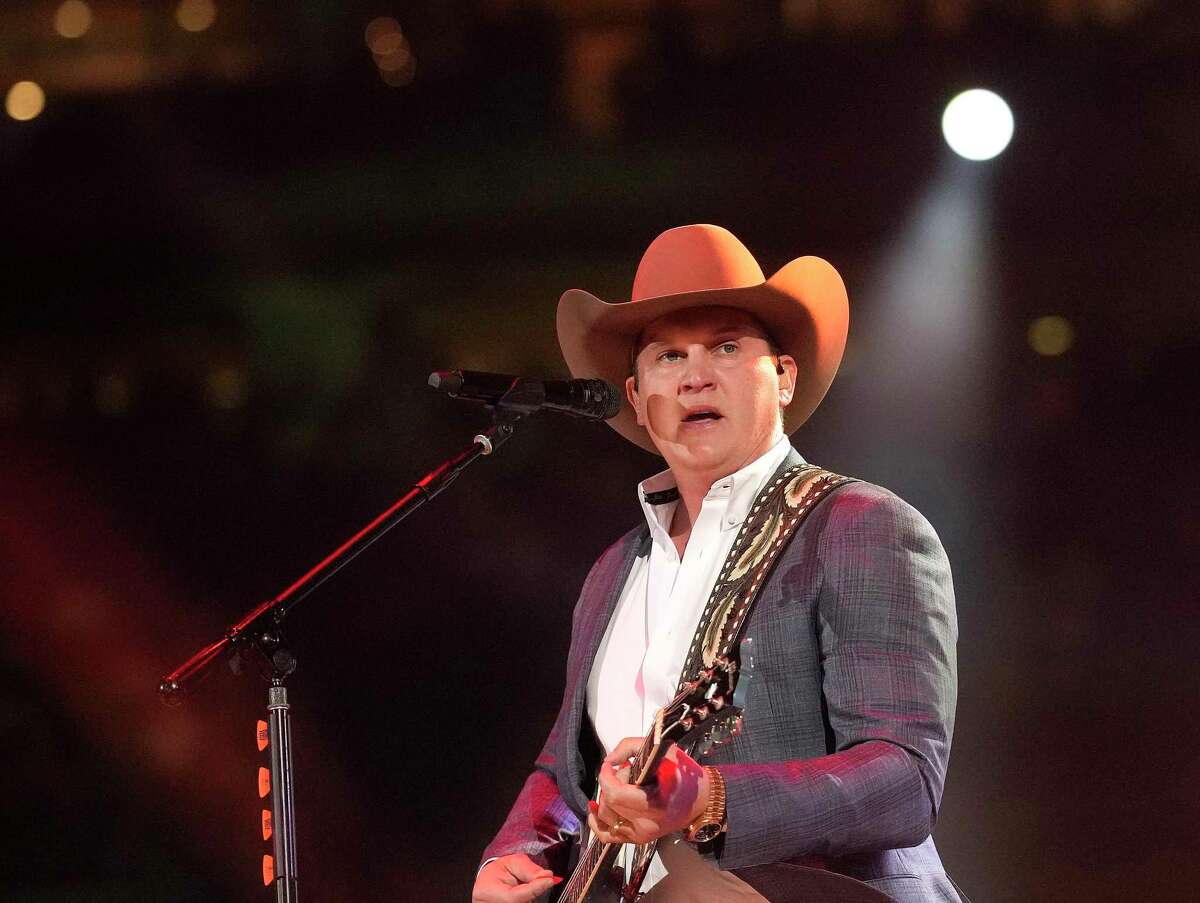 Jon Pardi performs in concert at Rodeo Houston’s Livestock Show and Rodeo at NRG Stadium on Wednesday, March 8, 2023 in Houston.