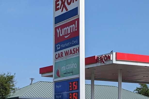 $3.15 per gallon is the average fuel price seen throughout the city. This was the price at a fuel shop in north Laredo taken on Thurs. Mar. 10, 2023. 