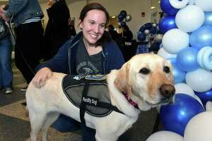 SCSU throws service dog self-care party for his 3rd birthday