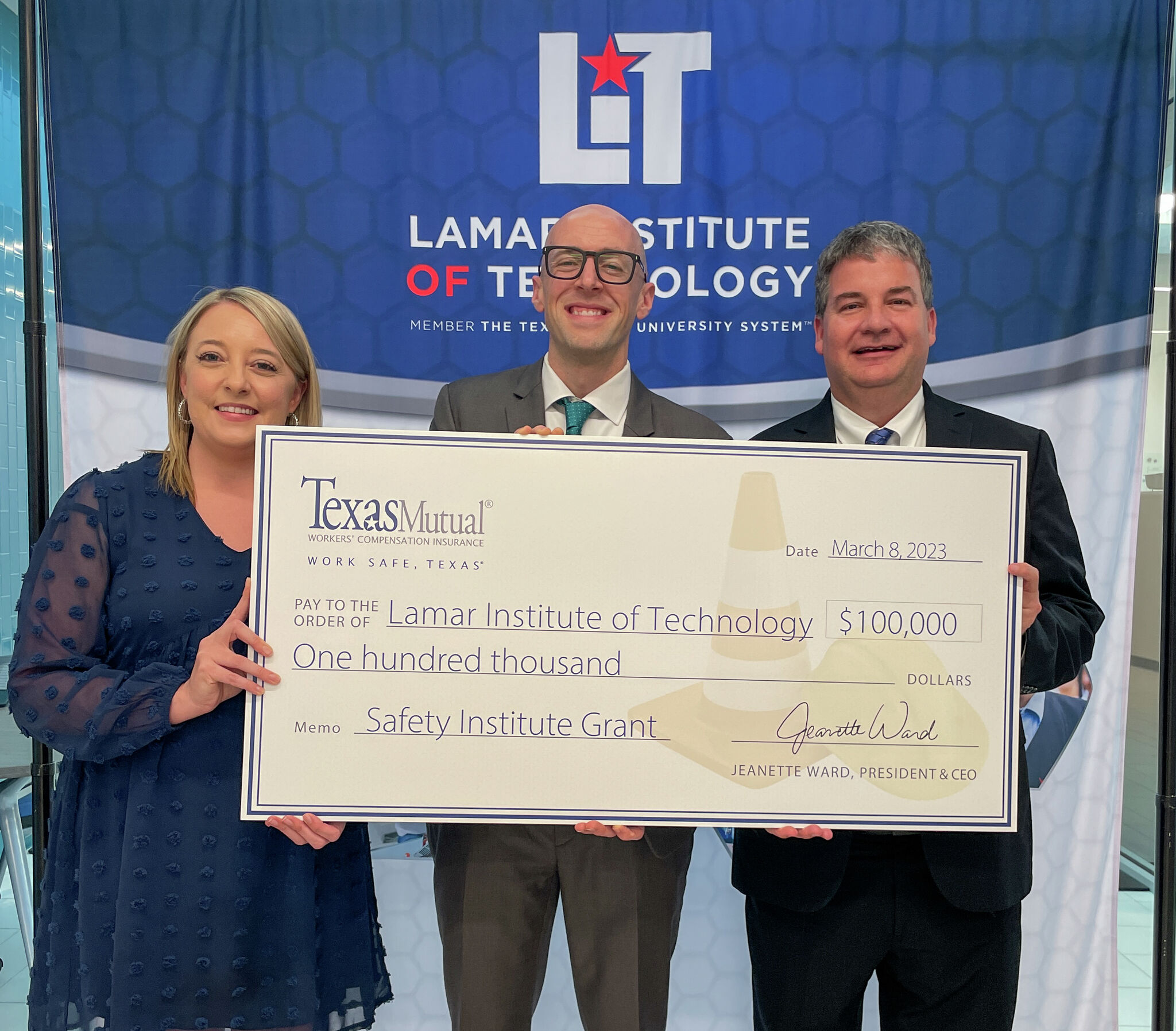 Lamar Institute of Technology awarded 100K grant from Texas Mutual