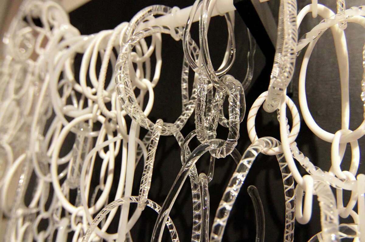 In photos Greenwich glass artist gives demo at Bendheim