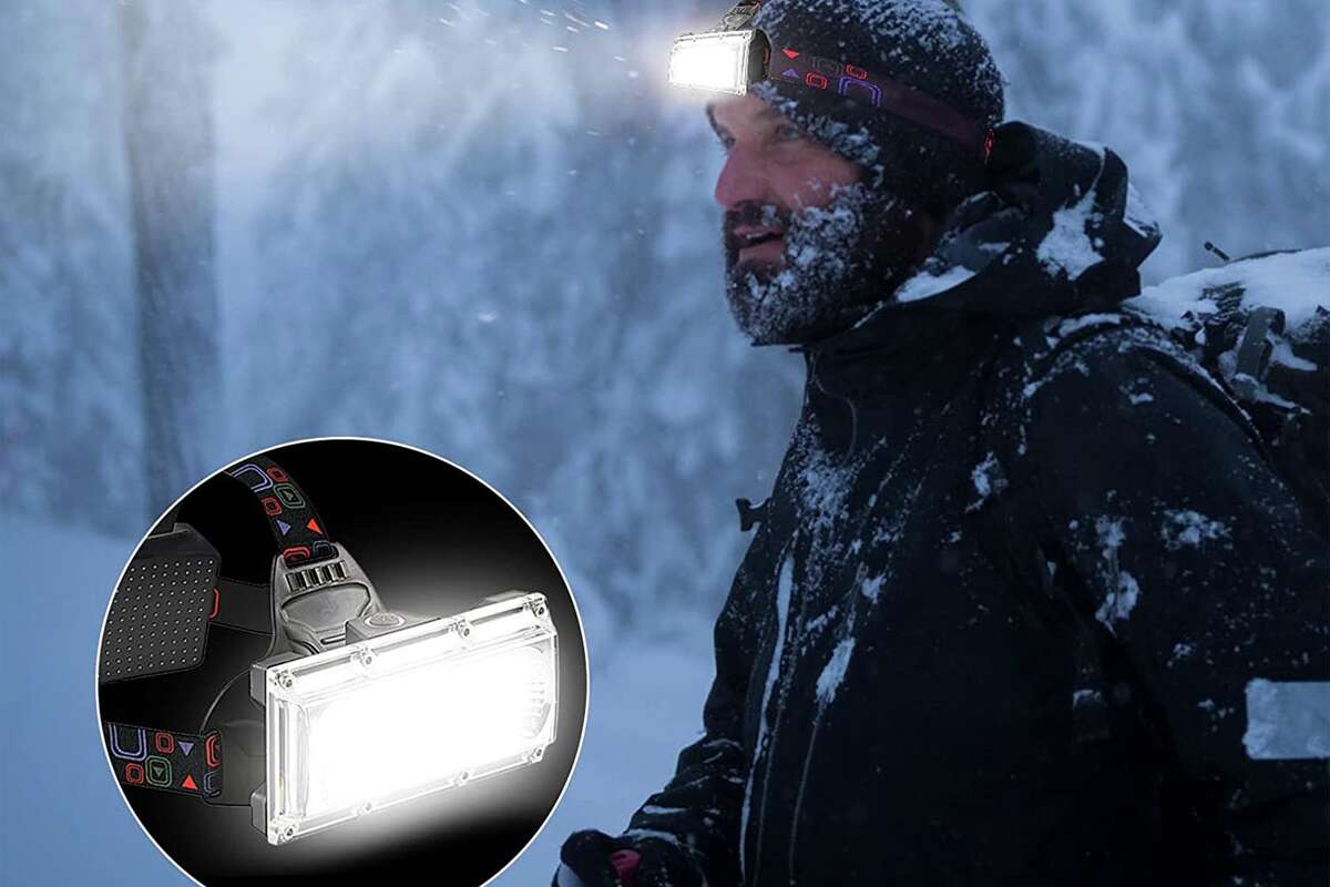 This LED headlamp is on sale at Amazon.
