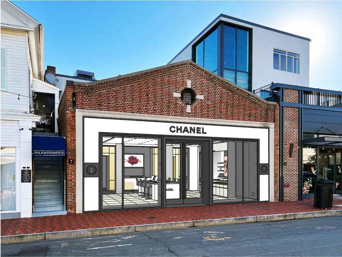 A rendering of what the Chanel boutique could look like at 58 Main Street in Westport, Conn.
