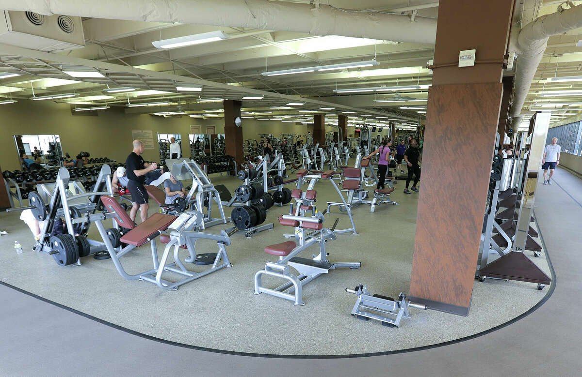 The fitness center at The Houstonian Club on Thursday, June 14, 2018. 