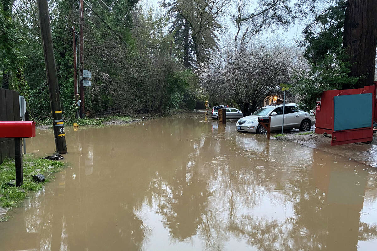 FILE- Residents of the Felton Grove neighborhood in the Santa Cruz Mountains saw flooding three times in January.