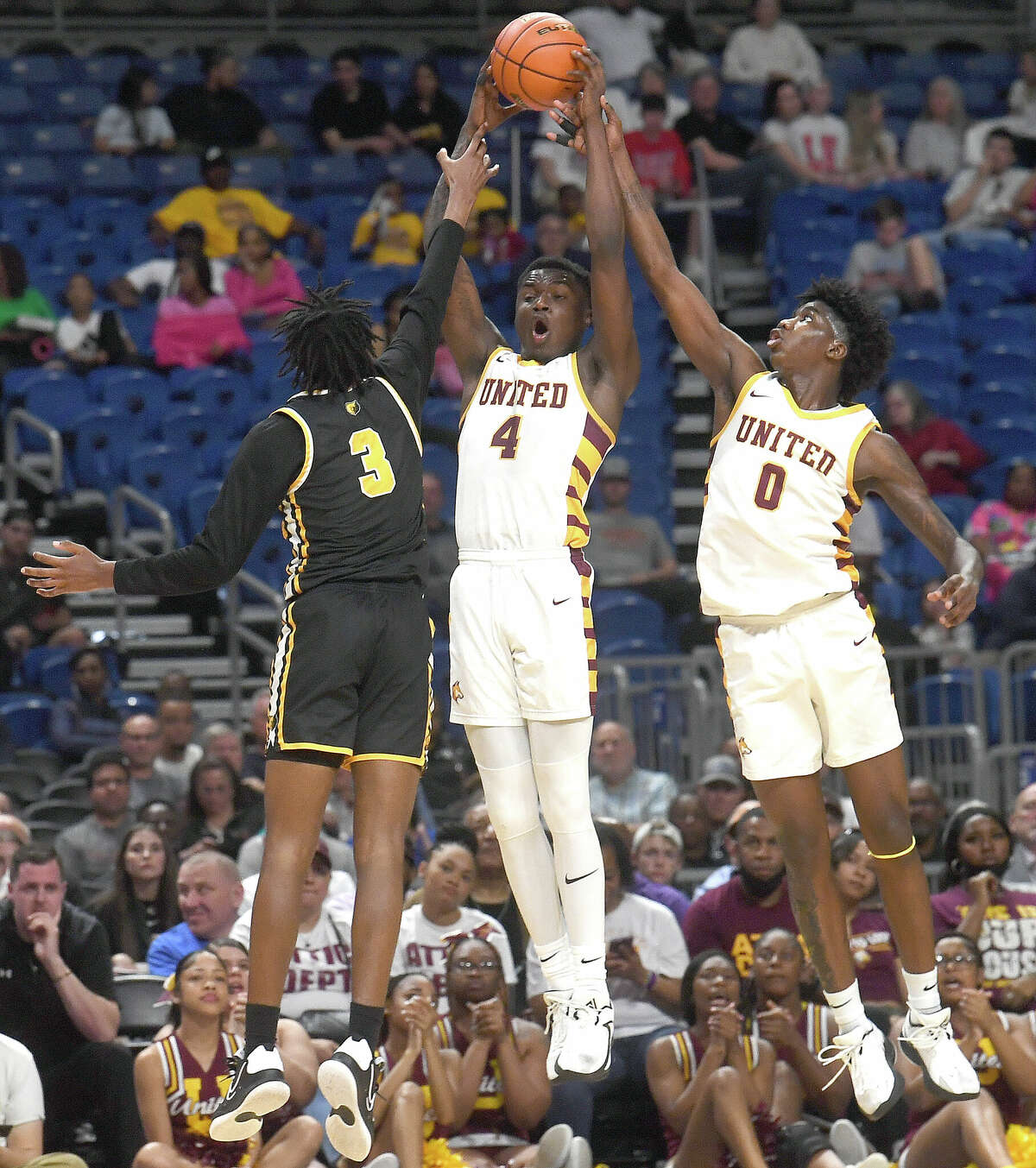 Beaumont United takes on Brennan in the 6A state semi final at the Alamodome Friday. Photo made Friday, March 10, 2023 Kim Brent/Beaumont Enterprise