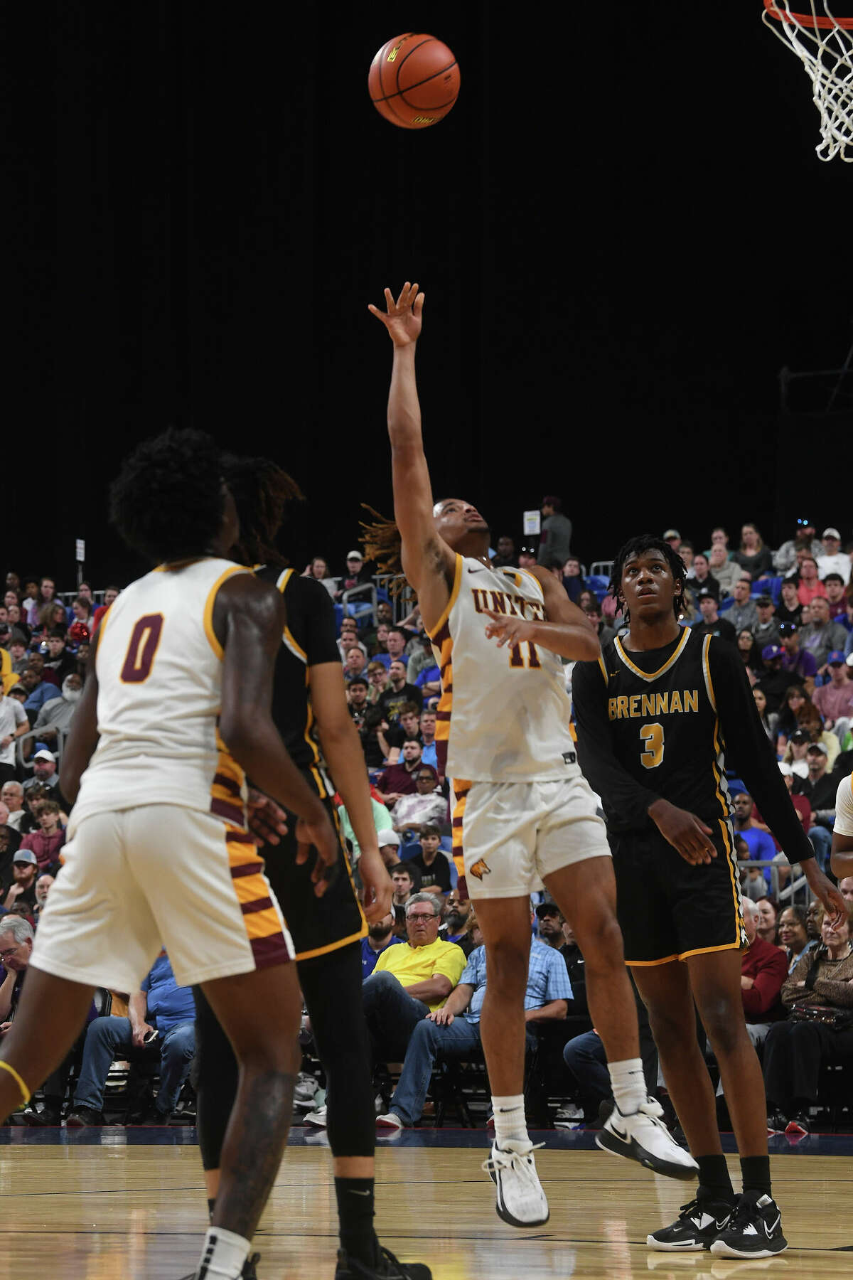 Beaumont United takes on Brennan in the 6A state semi final at the Alamodome Friday. Photo made Friday, March 10, 2023 Kim Brent/Beaumont Enterprise
