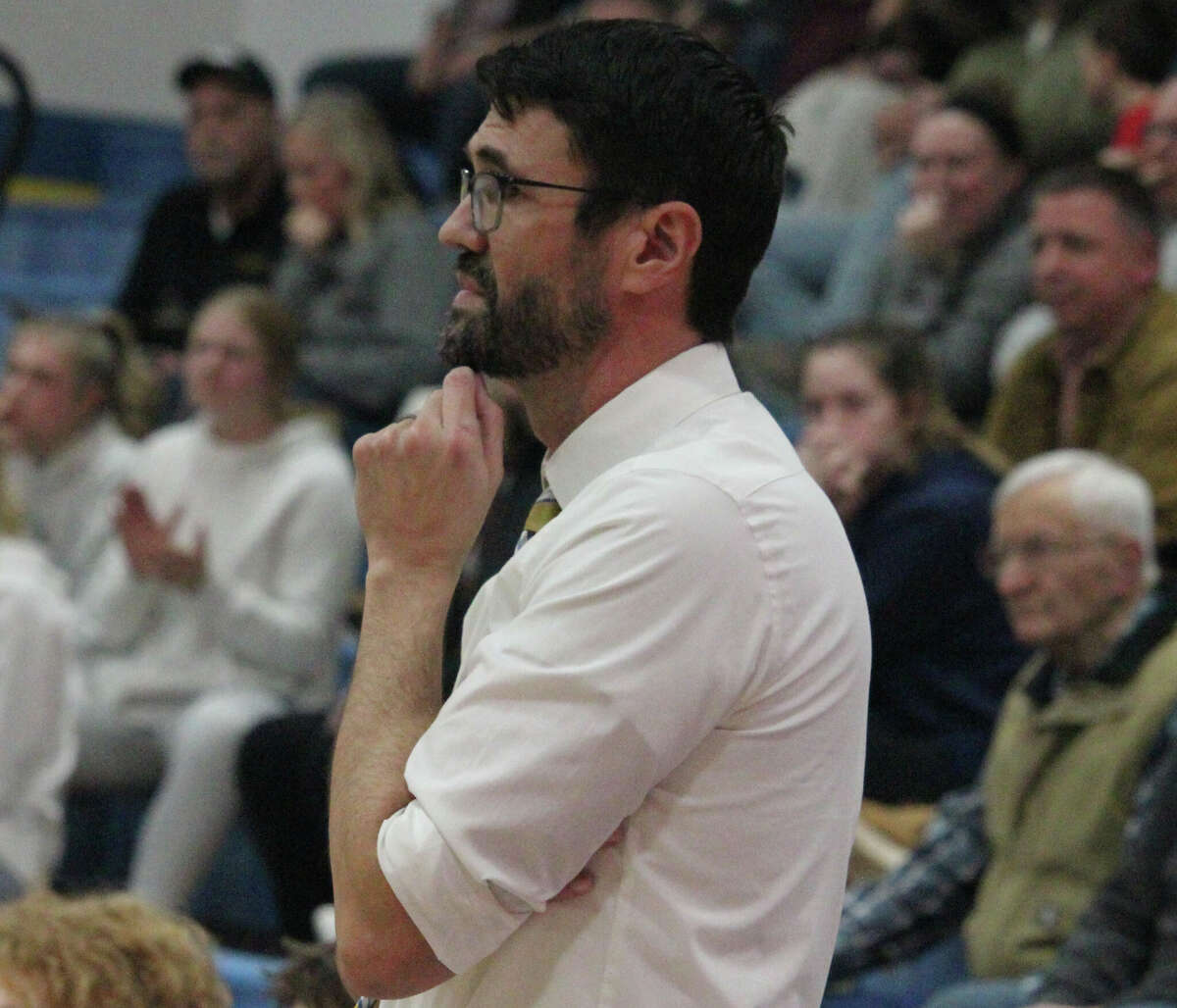 Coach Kris Morgan and the Evart Wildcats ended their season with a 12-12 record.