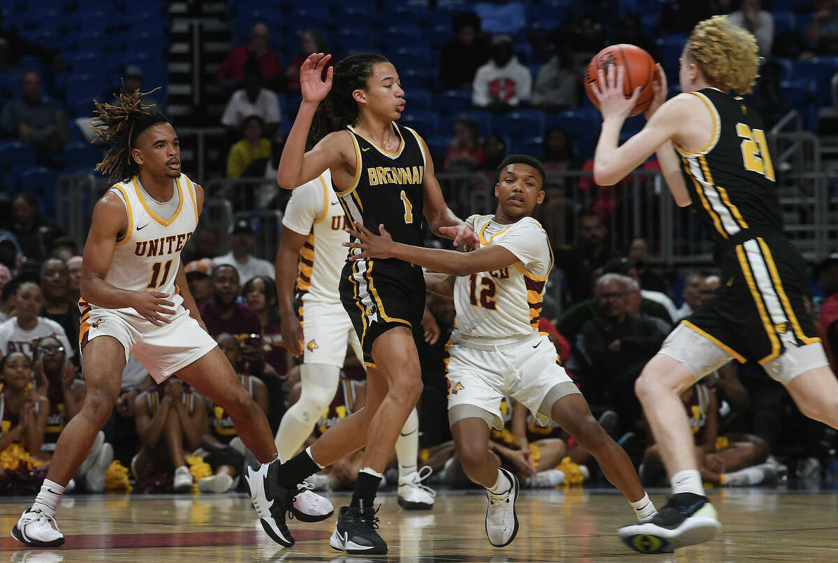 Beaumont United takes on Brennan in the 6A state semi final at the Alamodome Friday. Photo made Friday, March 10, 2023 Kim Brent/Beaumont Enterprise