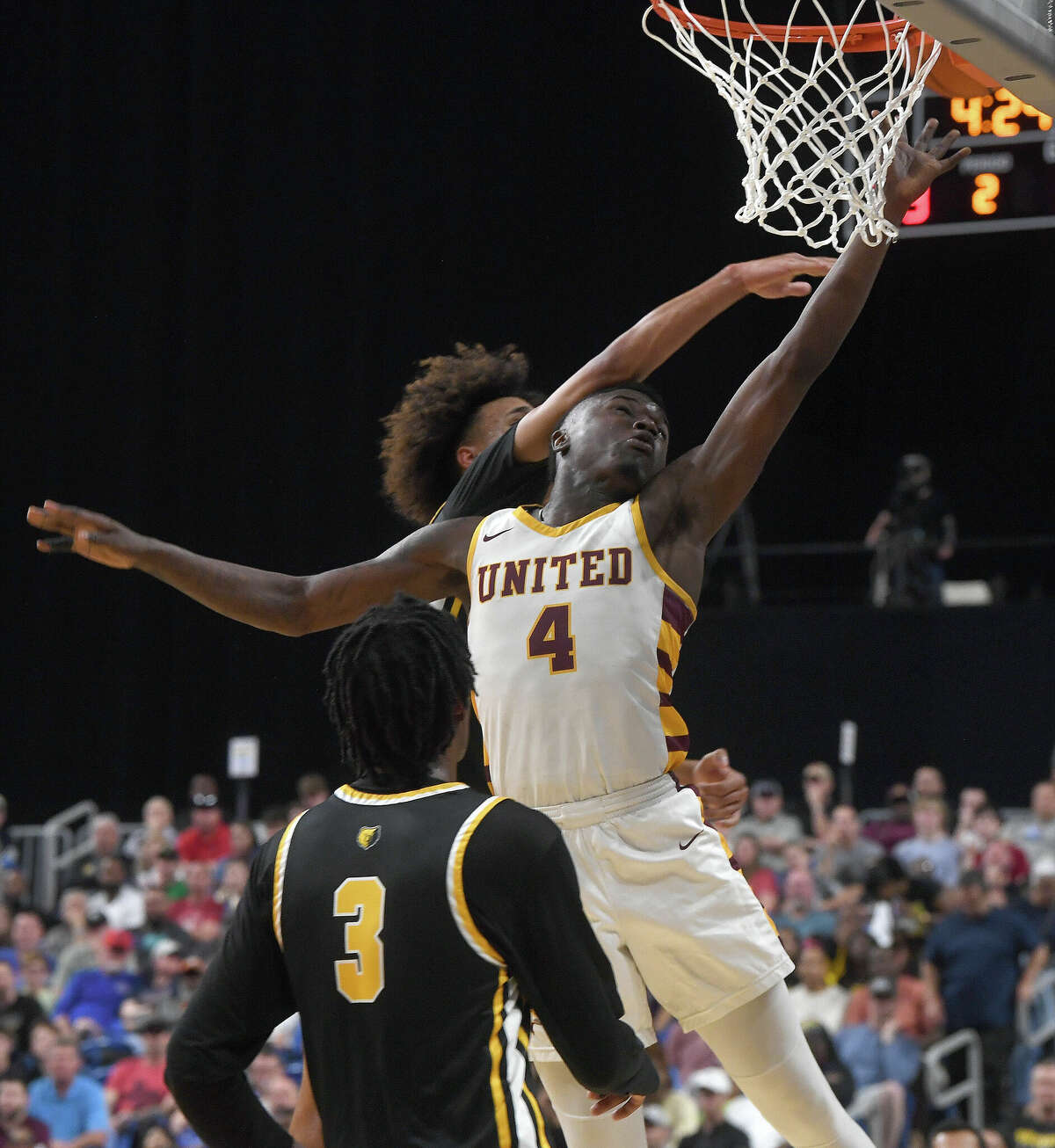 Beaumont United takes on Brennan in the 6A state semi final at the Alamodome Friday. Photo made Friday, March 10, 2023 Kim Brent/Beaumont Enterprise
