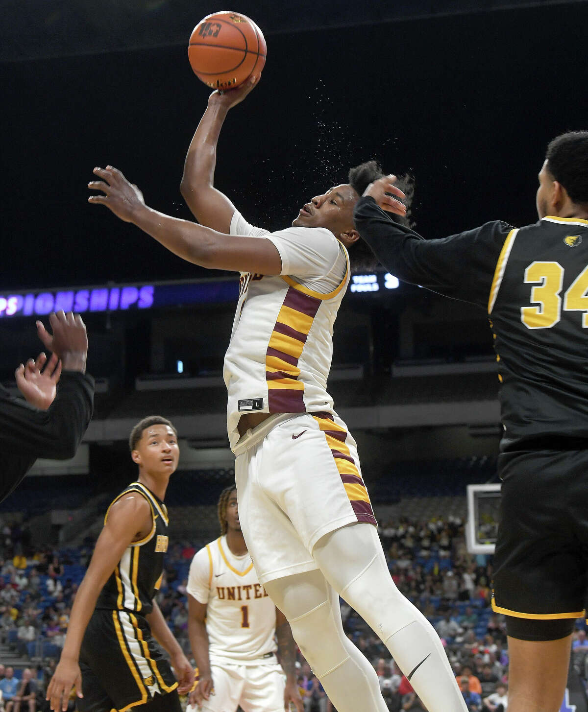 Beaumont United takes on Brennan in the 6A state semi final at the Alamodome Friday. Photo made Friday, March 10, 2023 Kim Brent/Beaumont Enterprise