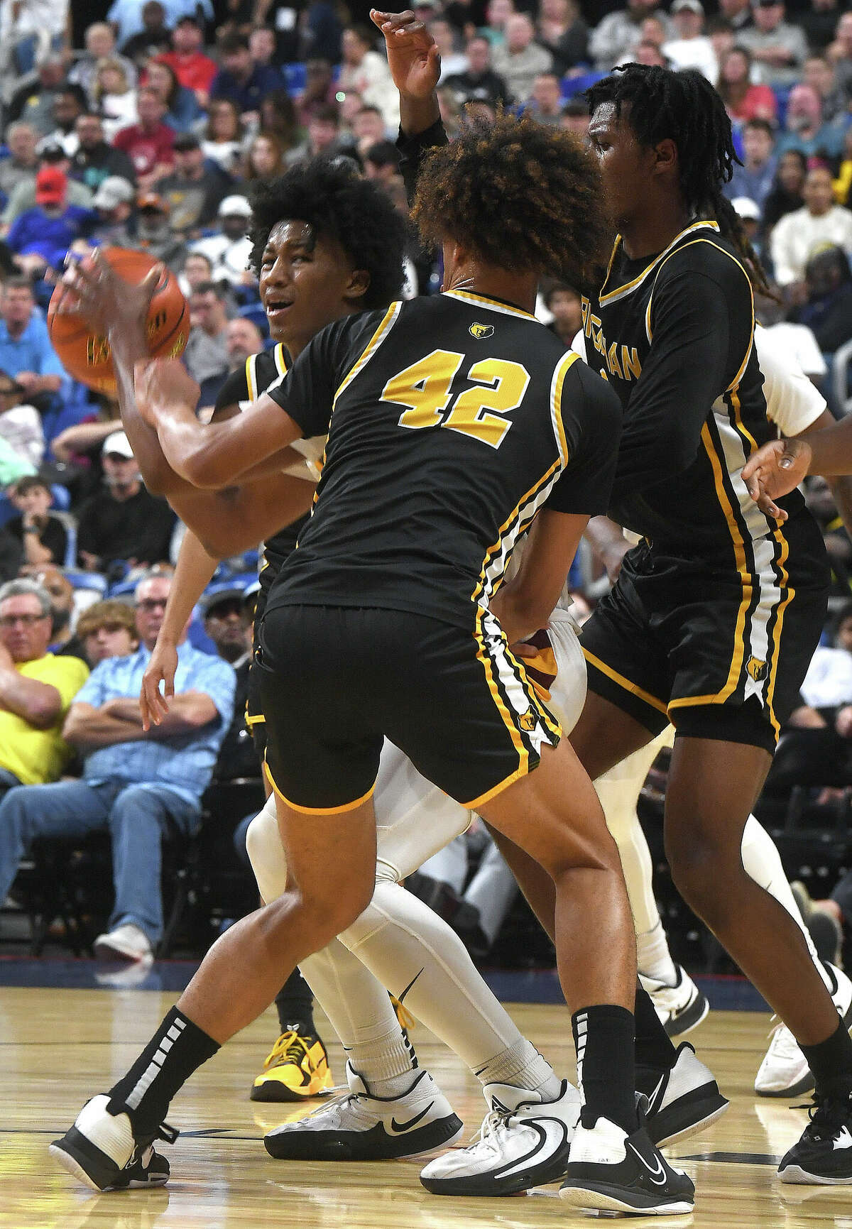 Beaumont United takes on Brennan in the 6A state semi final at the Alamodome Friday. Photo made Friday, March 10, 2023 Kim Brent/Beaumont Enterprise