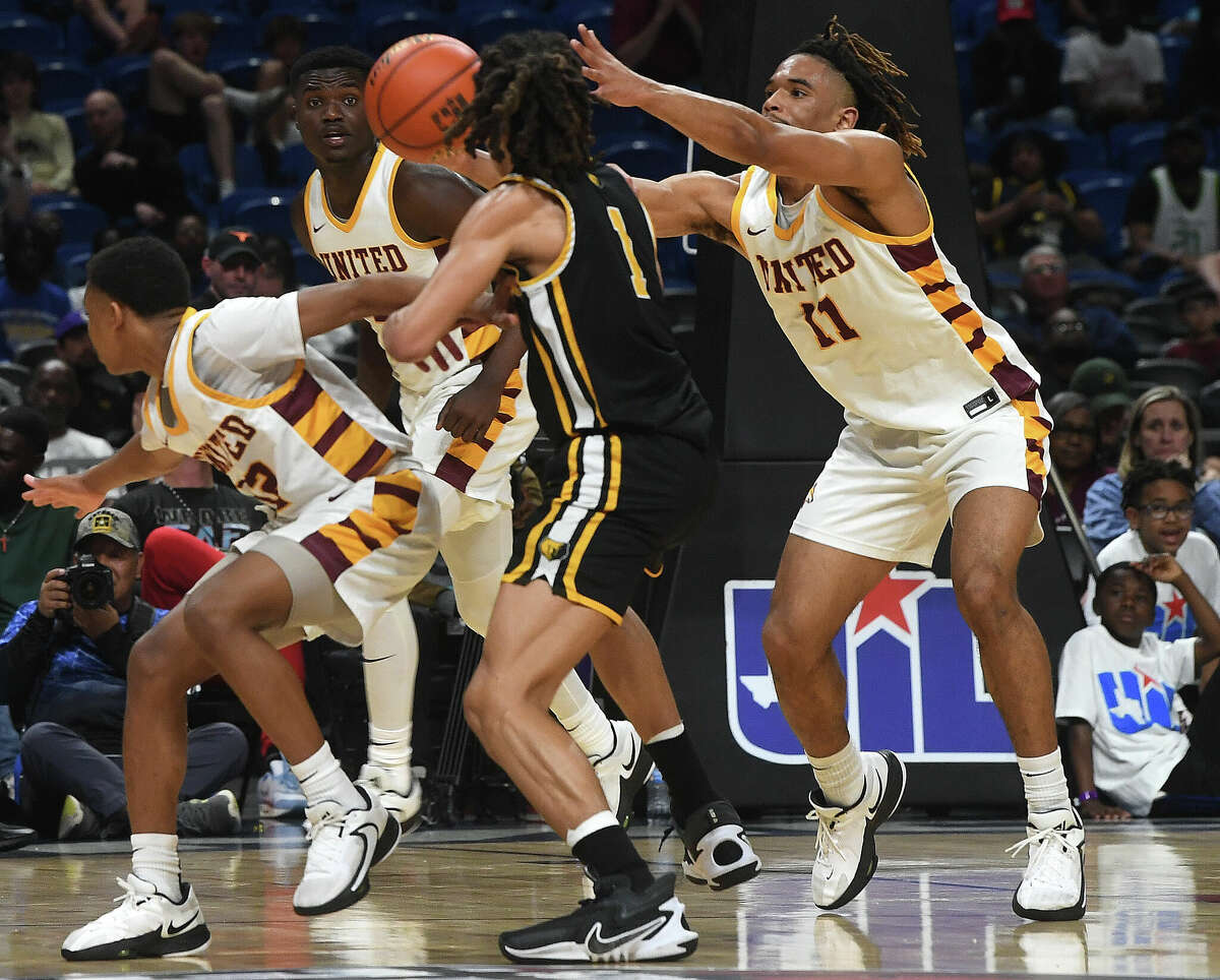 Beaumont United takes on Brennan in the 6A state semi final at the Alamodome Friday. Photo made Friday, March 10, 2023 Kim Brent/Beaumont Enterprise
