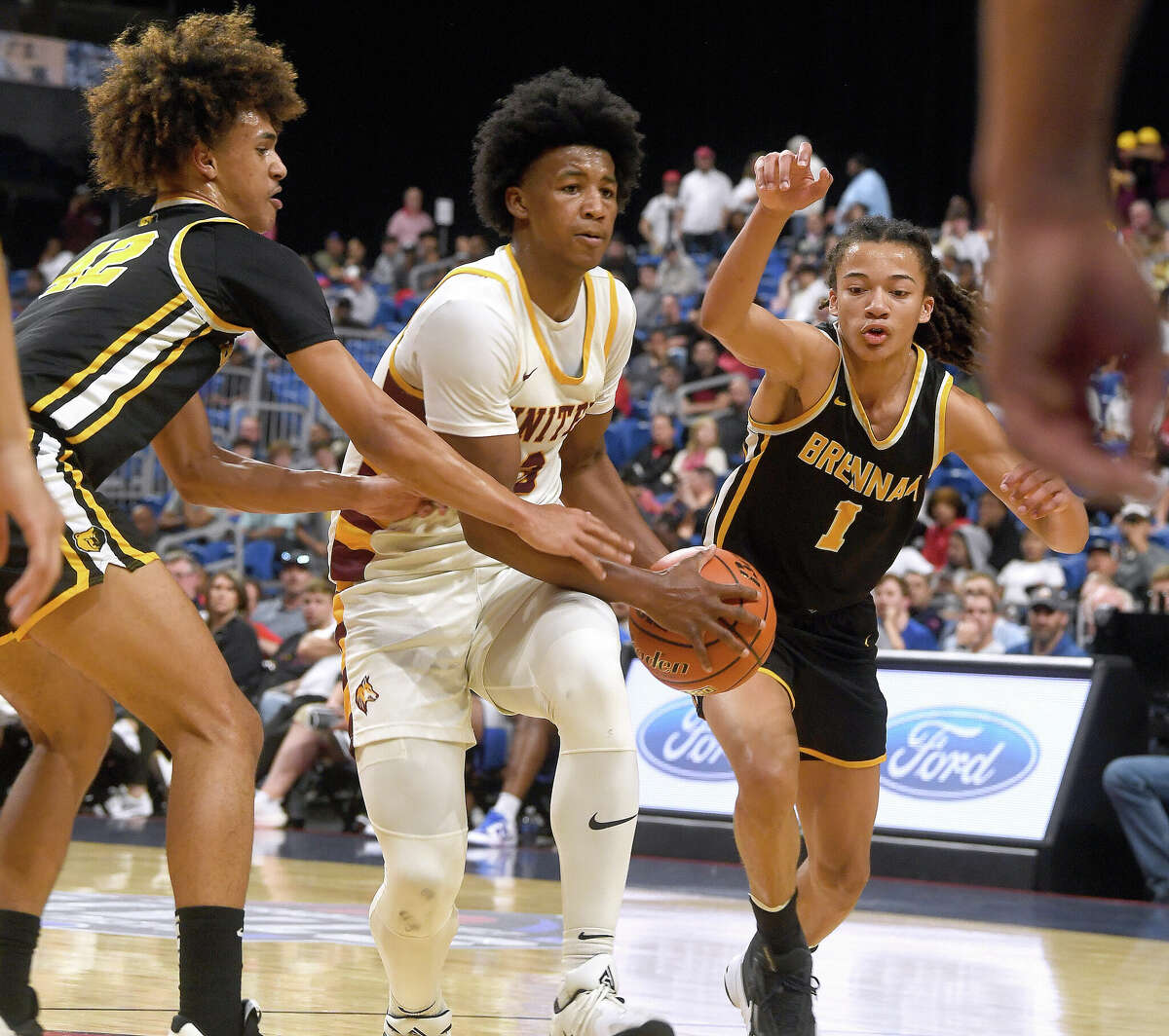 Beaumont United takes on Brennan in the 6A state semi final at the Alamodome Friday. Photo made Friday, March 10, 2023 Kim Brent/Beaumont Enterprise