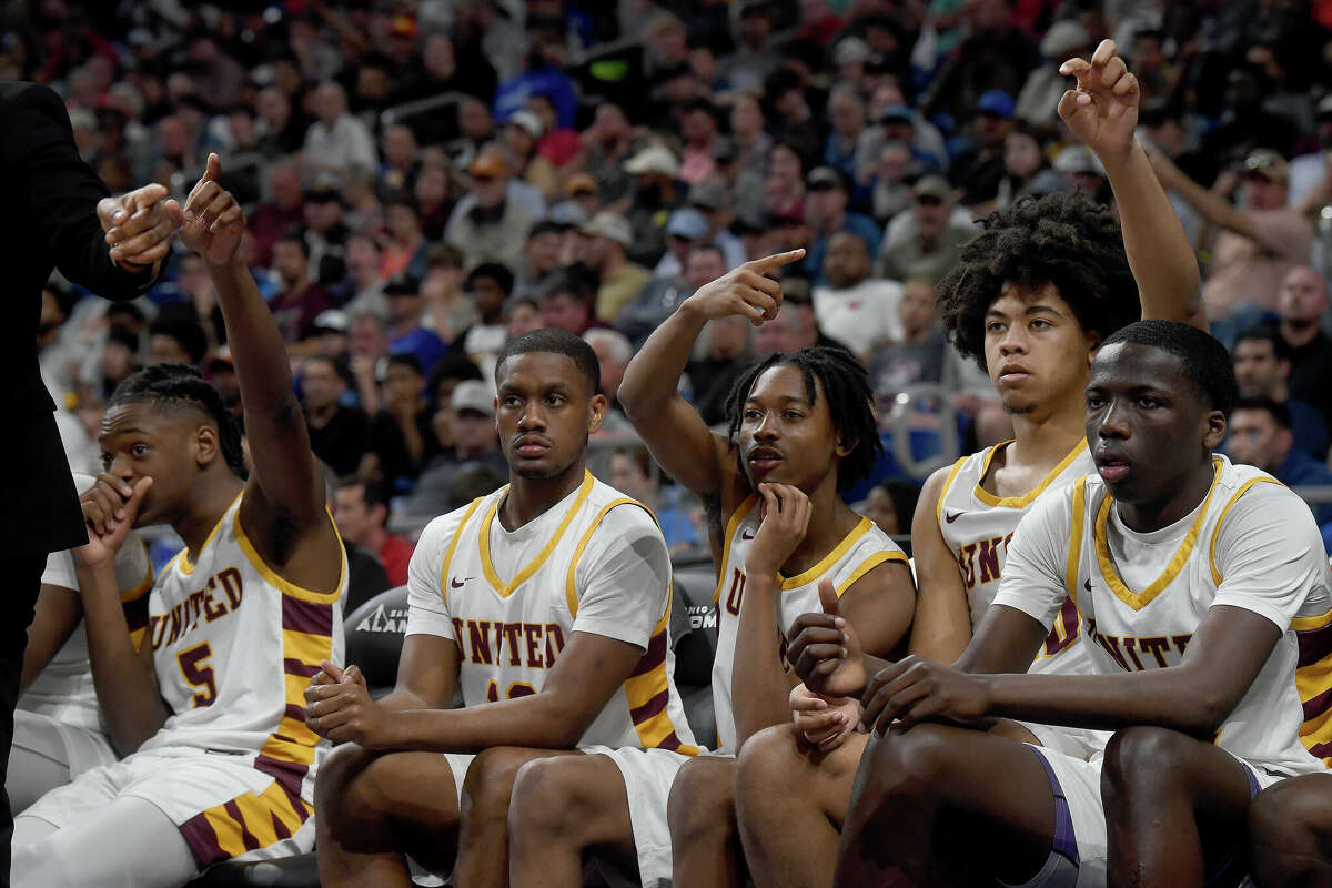 Beaumont United takes on Brennan in the 6A state semi final at the Alamodome Friday. Photo made Friday, March 10, 2023 Kim Brent/Beaumont Enterprise