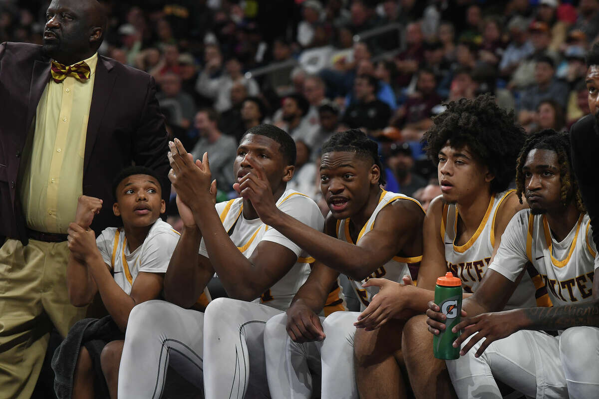 Beaumont United takes on Brennan in the 6A state semi final at the Alamodome Friday. Photo made Friday, March 10, 2023 Kim Brent/Beaumont Enterprise