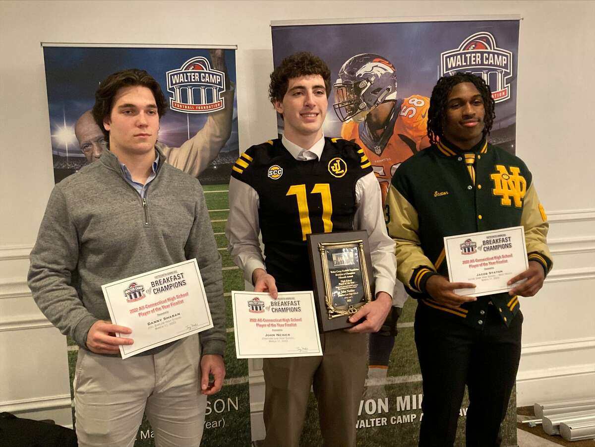 John Neider and Anthony Sagnella awarded by Walter Camp