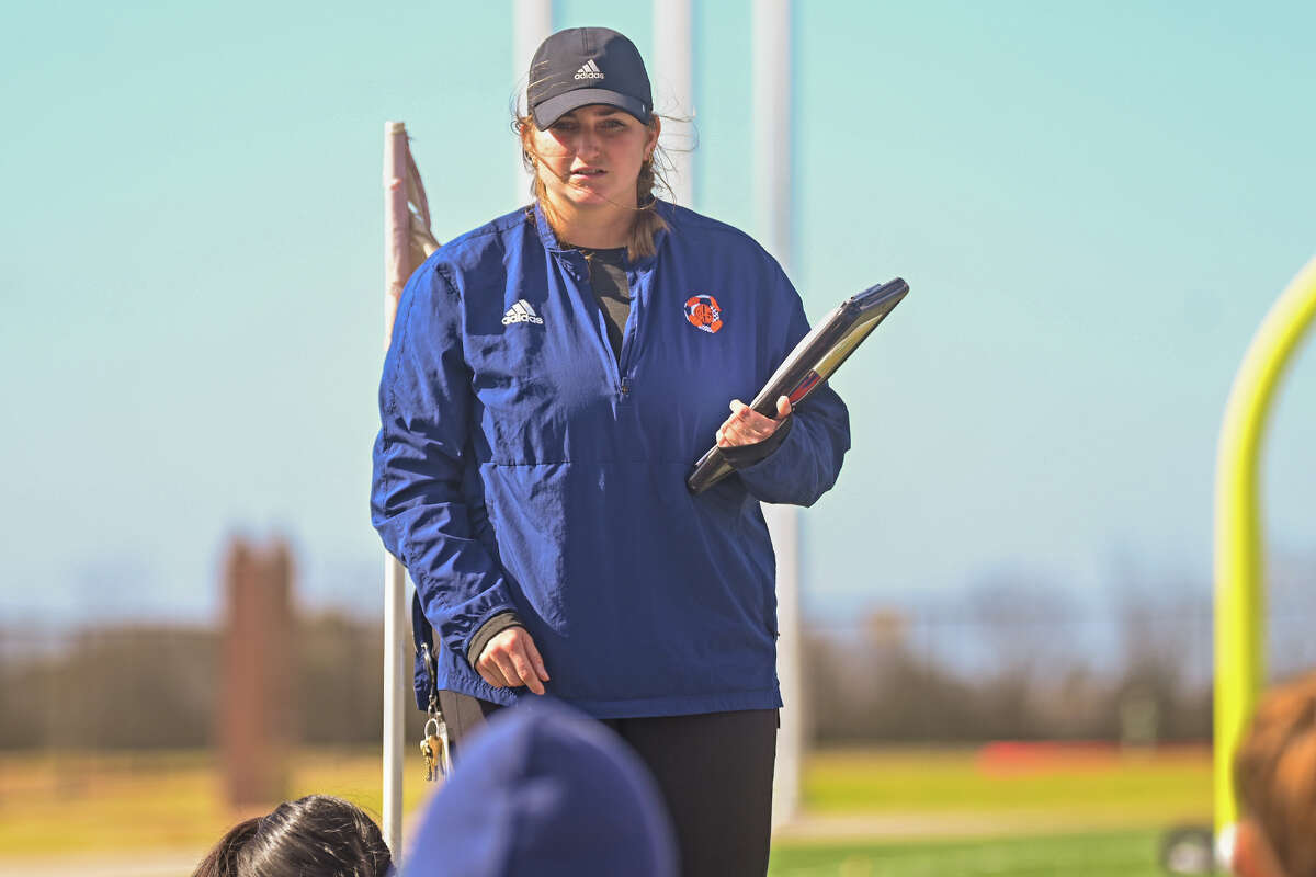 Katie Bourgeois, second-year girls head soccer coach at Bridgeland, arrived a year after the school opened in 2017.
