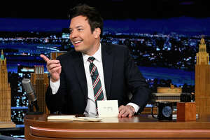 Jimmy Fallon sings with CT band onstage during concert in NY