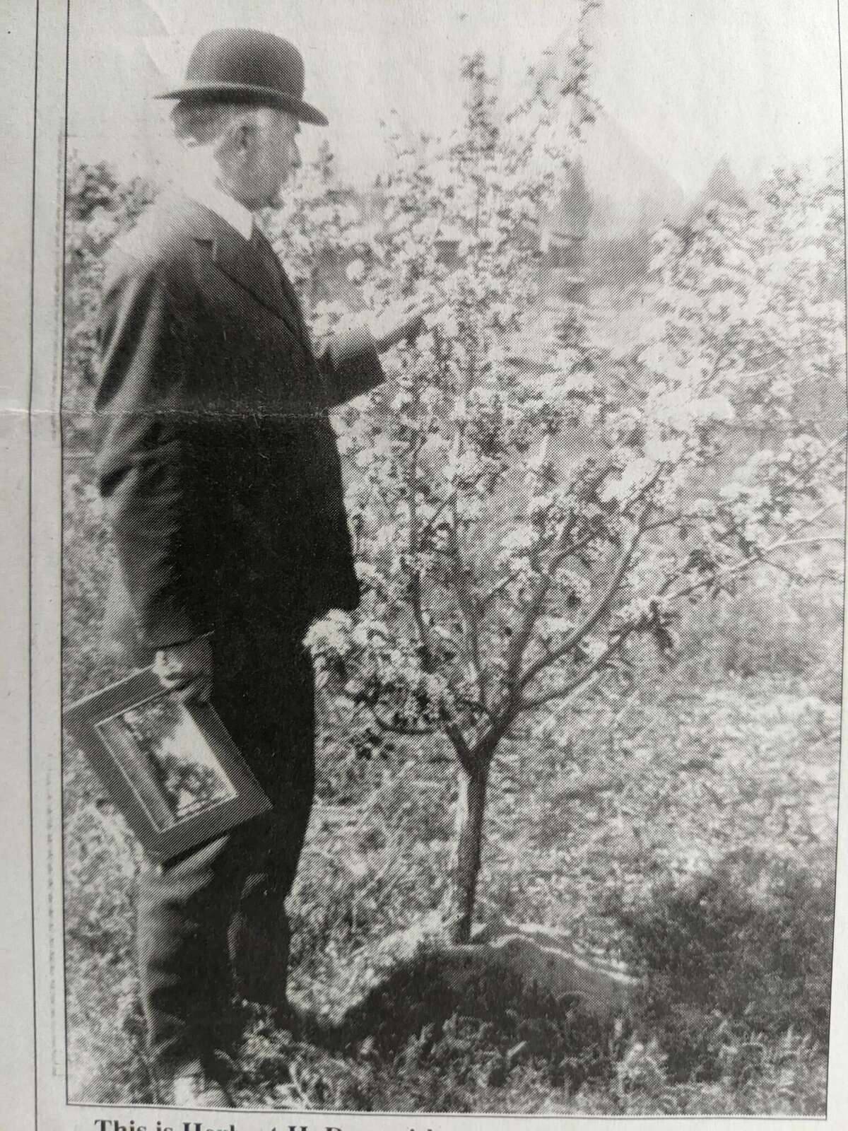 This iconic photo of Dr. Herbert Henry Dow depicts a man who made a fortune from chemicals but also, through his passion for something beautiful, gave the small town of Midland, Michigan, the masterpiece of the Dow Gardens.