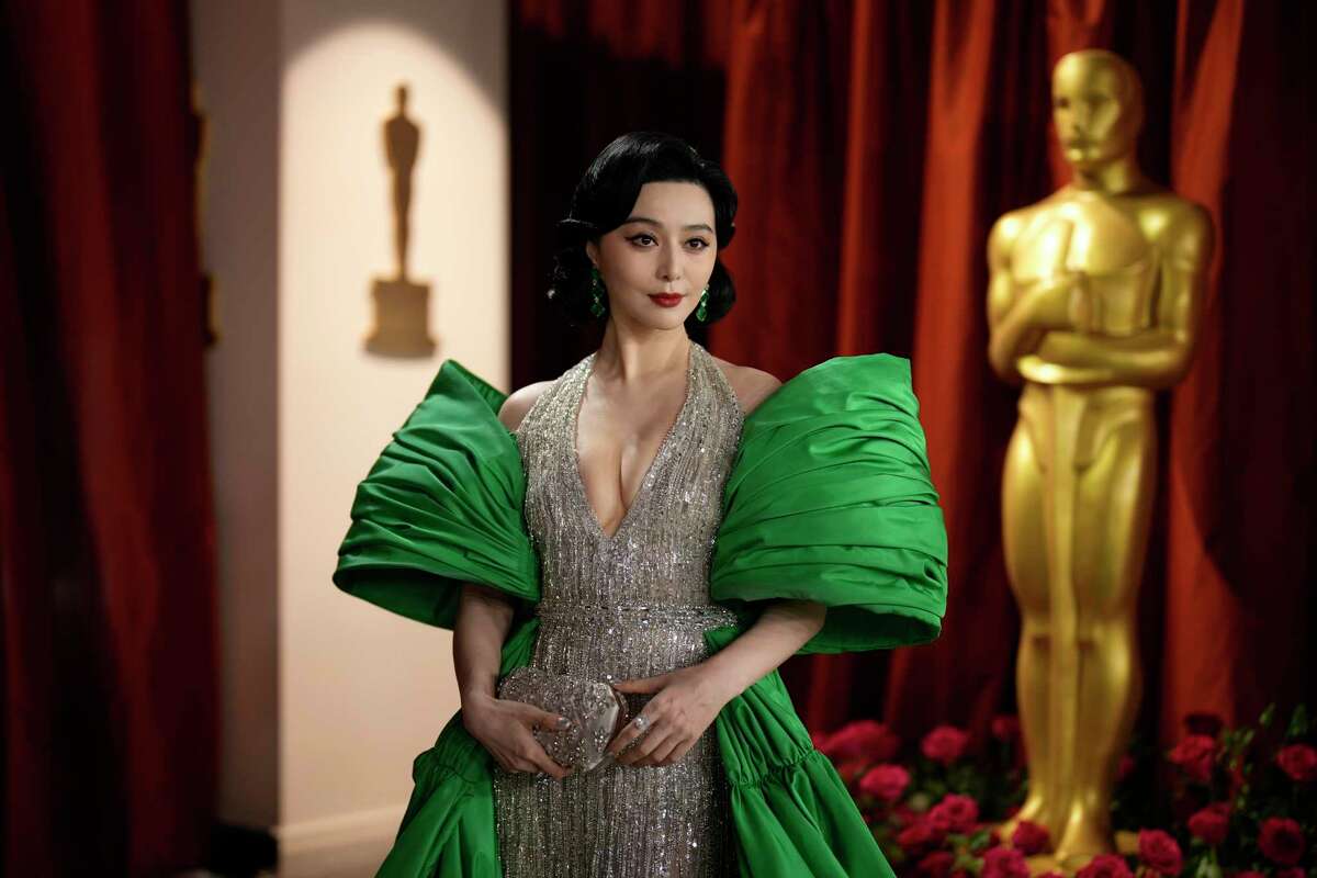 Fan Bingbing arrives at the Oscars on Sunday, March 12, 2023, at the Dolby Theatre in Los Angeles.