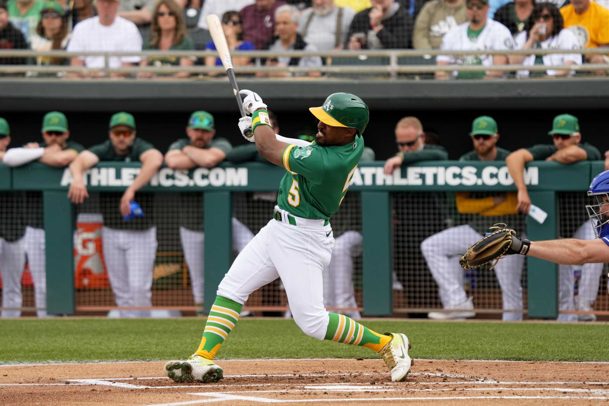 A's outlast Royals for 9-7 win with help from Tony Kemp, Lou Trivino